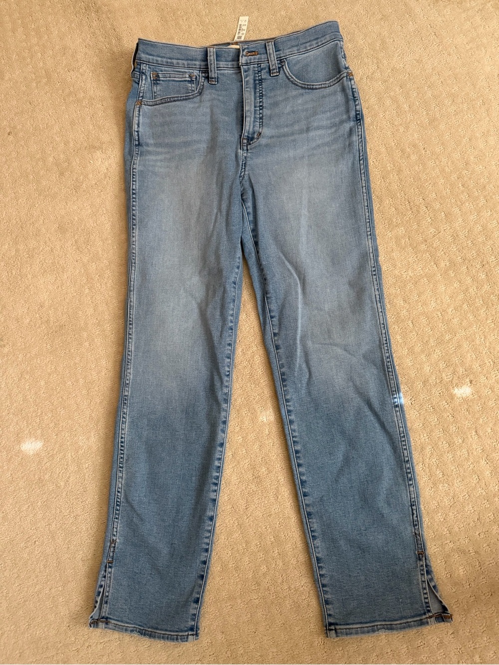 Madewell Light Blue Straight Leg Roadtripper Stovepipe Women's Jeans